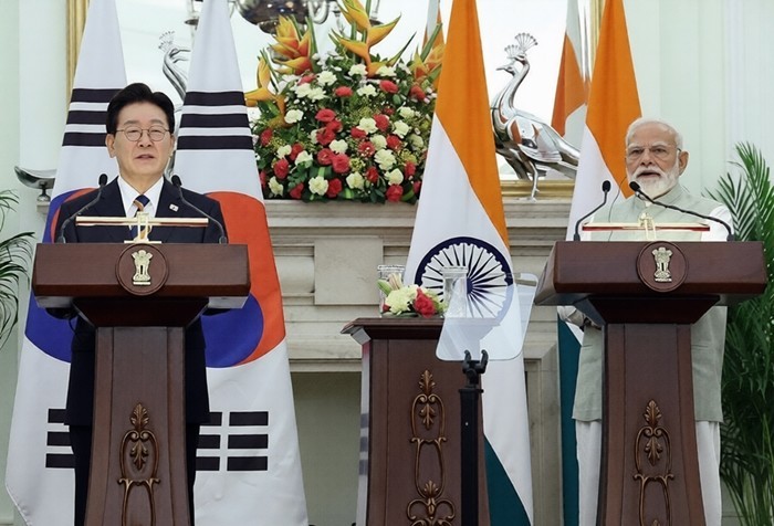 李대통령, 韓-인도정상회담…"양국 정상, 최적의 전방위적 협력 파트너로 공감대 이뤄"