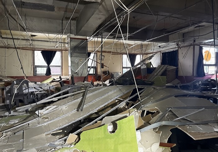 대구 북구 상가 건물 천장 붕괴…주방...